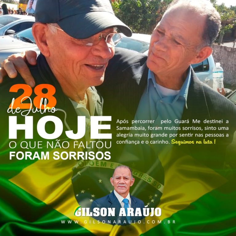 A gratidão é o único tesouro dos humildes por Gilson Araújo (Podemos)