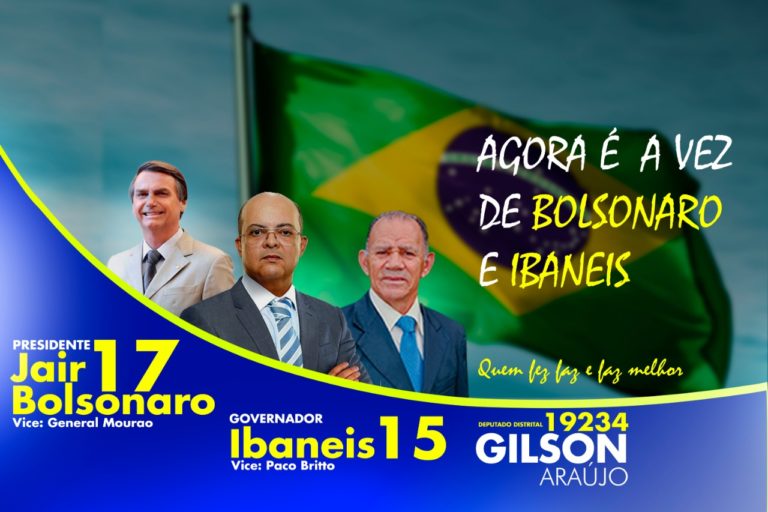 Ibaneis Rocha 15 e Jair Bolsonaro 17 não se discute em 28 de Outubro (Domingo)!