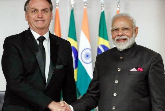 Presidente Jair Bolsonaro e Primeiro Ministro Narendra Modi 