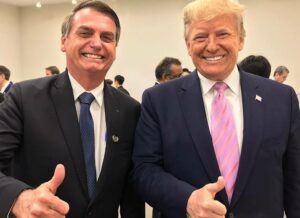 Jair Bolsonaro e Presidente dos Estados Unidos, Donald Trump.