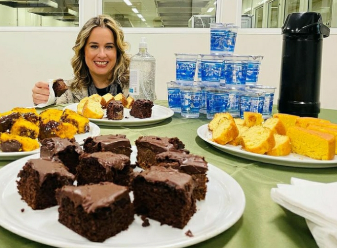 Foi lindo de ver nossas mulheres contentes e já preparando delícias. Ressaltou Ericka Filippelli em sua visita.