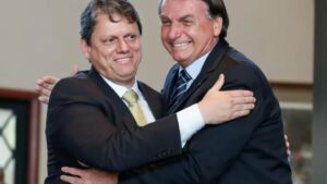 Tarcísio de Freitas e Jair Bolsonaro