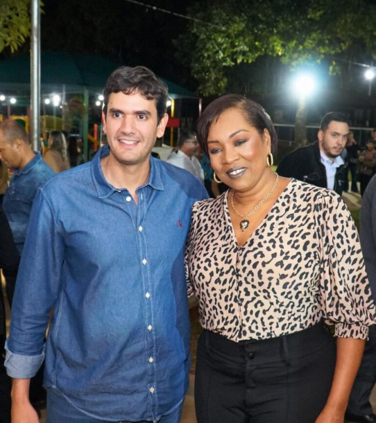 Delegada Jane Klébia e o Deputado Federal Rafael Prudente