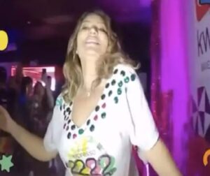 Primeira-dama Janja no carnaval de Salvador.