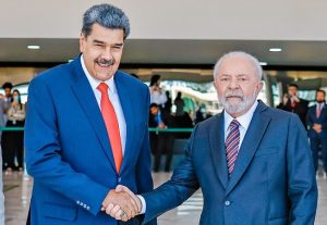 Ditador venezuelano Nicolás Maduro e o presidente Lula.