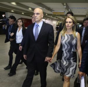 Viviane Barci de Moraes e seu esposo Alexandre de Moraes, na lista de sancionados da Lei Global Magnitsky.