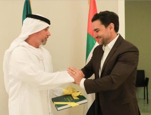 Embaixador dos Emirados Árabes Unidos no Brasil, S.E. Sharif Al Suwaidi e Ministro do Turismo do Brasil, Celso Sabino.